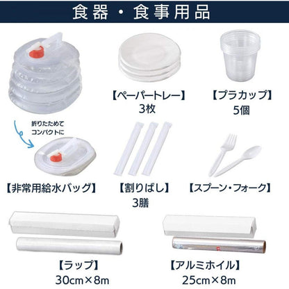 「ポイント10倍」 防災リュックセット33点 4967576501309