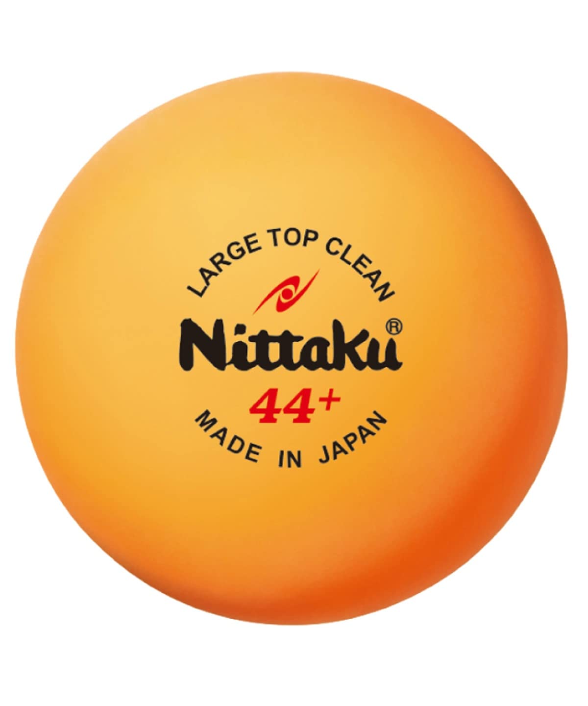 Nittaku 卓球ピンポン玉 NB-1662 ラージトップクリーン 24個入 ラージ オレンジ