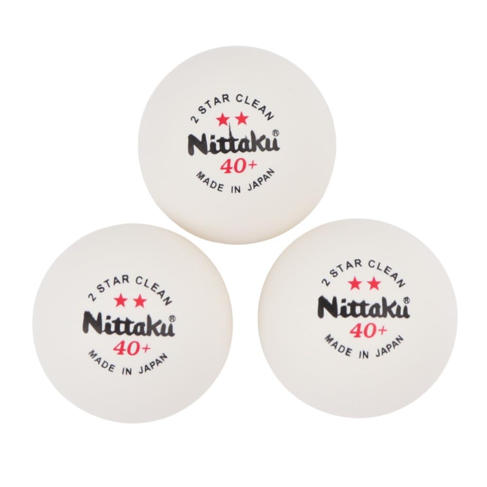Nittaku 卓球ピンポン玉 NB-1720 2スタークリーン ホワイト ノーマル