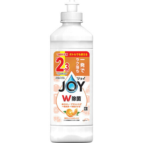 ジョイ W除菌 食器用洗剤 贅沢シトラスオレンジ キャップ付き詰め替え(300ml) 4987176239068