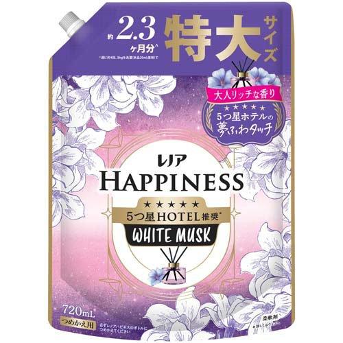 P&G レノア ハピネス 夢ふわタッチ 柔軟剤 ホワイトムスク 詰め替え 特大サイズ 720mL4987176277282