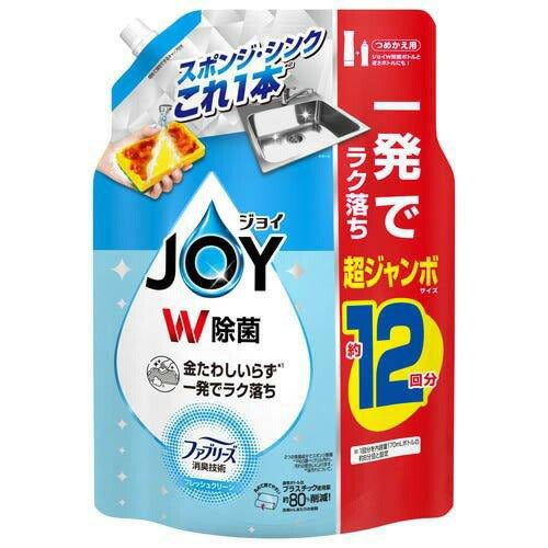 P&G 除菌ジョイコンパクトW消臭フレッシュクリーン詰替超ジャンボサイズ (1550ml) 4987176290083