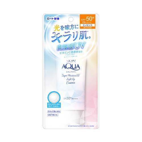ロート スキンアクア スーパーモイスチャーUV ライトアップエッセンス SPF50+ PA++++ 70g フローラルミュゲの香り4987241193899