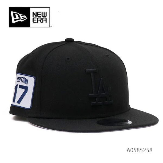 【正規品】ニューエラ【ＮＥＷ ＥＲＡ】60585258 9FIFTY 大谷翔平 17 Los Angeles Dodgers ロサンゼルス・ドジャース 950 キャップ LA 帽子 MLB メンズ レディース メジャーリーグ USモデル BLACK-BLACK