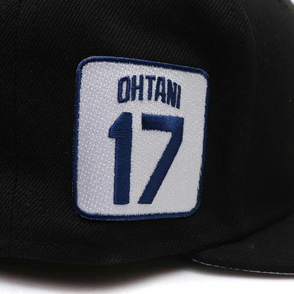 【正規品】ニューエラ【ＮＥＷ ＥＲＡ】60585258 9FIFTY 大谷翔平 17 Los Angeles Dodgers ロサンゼルス・ドジャース 950 キャップ LA 帽子 MLB メンズ レディース メジャーリーグ USモデル BLACK-BLACK