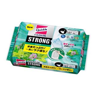 トイレクイックル　ストロング　エクストラハーブ　詰め替え　16枚入り　花王　(4901301417671)
