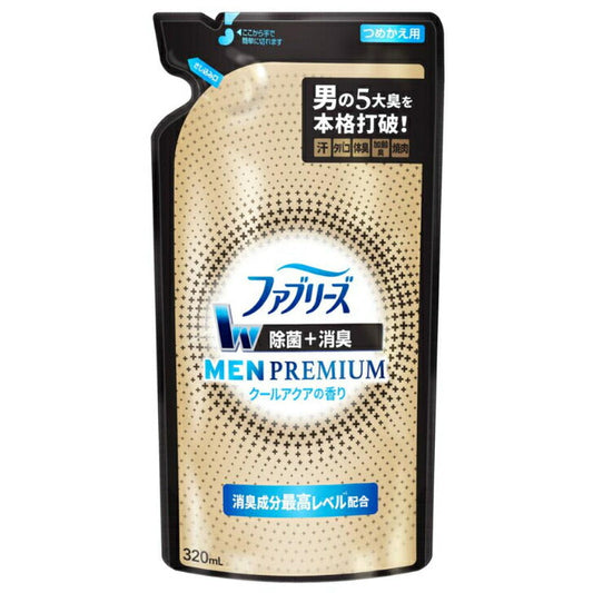 ファブリーズ W除菌+消臭 プレミアムメン クールアクアの香り つめかえ 4987176170699