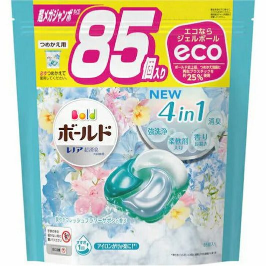 ボールド ジェルボール4D 爽やかフレッシュフラワーサボンの香り 4987176110312 つめかえ超メガジャンボサイズ