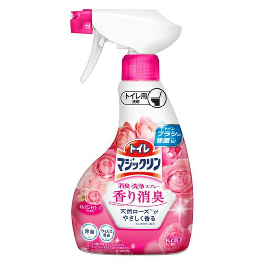 トイレマジックリン 消臭・洗浄スプレー 4901301334213 ツヤツヤコートプラス エレガントローズの香り 本体 380ml