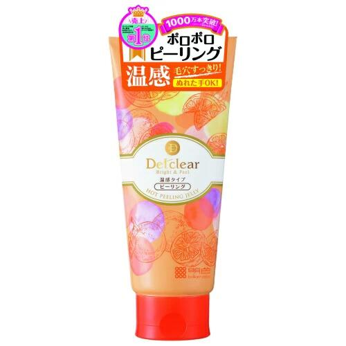 明色化粧品 DETクリア ブライト＆ピール ピーリングジェリー＜ホット＞180g 4902468226236 温感タイプ 天然オレンジの香り