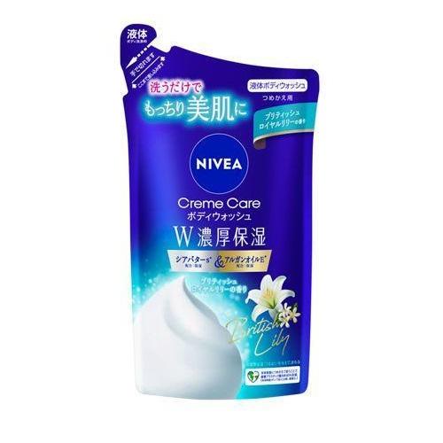 花王 ニベア クリームケア ボディウォッシュ W濃厚保湿 ブリティッシュロイヤルリリーの香り つめかえ用 340ml 4901301454393