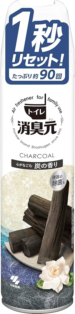 小林製薬 消臭元スプレー 心がなごむ炭の香り 280ml 4987072040546 -ho