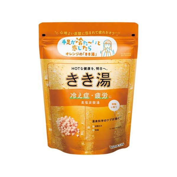 バスクリン きき湯 食塩炭酸湯 潮騒の香り 360g 4548514158399 -su 入浴剤