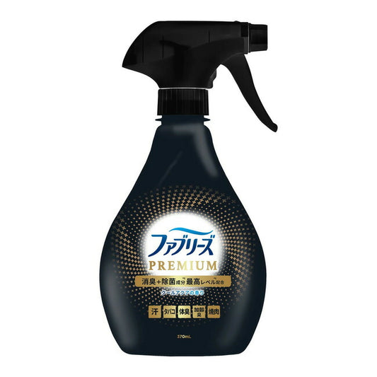 P&G ファブリーズ W除菌+消臭 プレミアム MEN メン クールアクアの香り 本体 370mL 4987176301673 -su 掃除用品 衣類・布製品消臭剤