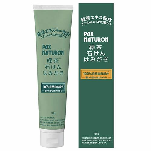 太陽油脂 パックス ナチュロン 緑茶石けんはみがき 120g 4904735057543