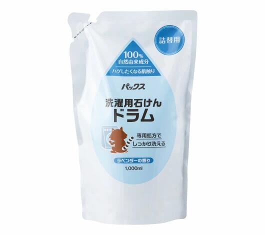 太陽油脂 パックス ナチュロン 洗濯用石けんドラム つめかえ用 1000ml 4904735057499