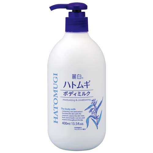 熊野油脂 麗白 ハトムギ ボディミルク 400ml 4513574029606 -ko