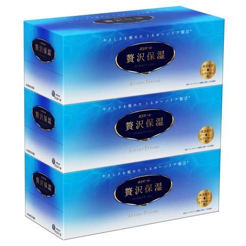 エリエール 贅沢保湿 200W 3P  4902011716283　防災、備蓄、掃除、生活用品、日用品