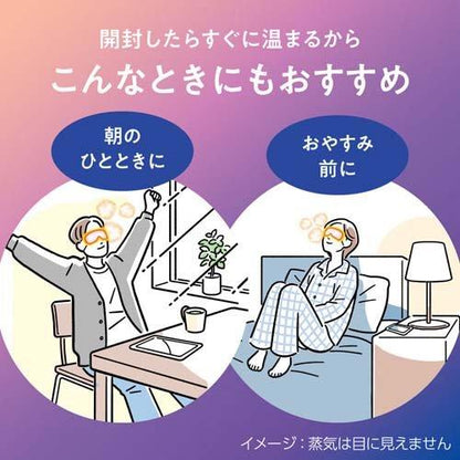 めぐりズム 蒸気でホットアイマスク ラベンダーの香り 12枚入　4901301348043