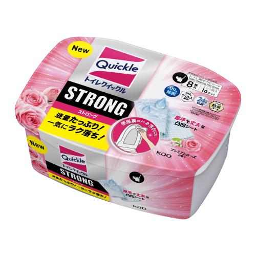 トイレクイックル ストロング ローズ 容器 8枚 4901301417688 トイレ 掃除 除菌
