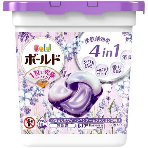 ボールド ジェルボール4D ホワイトラベンダー＆ジャスミン 本体（11粒入）4987176108913 洗濯 洗剤 除菌 消臭