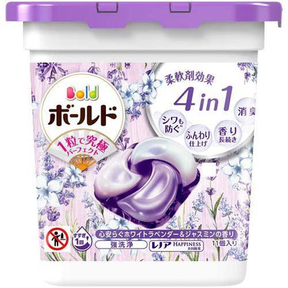 ボールド ジェルボール4D ホワイトラベンダー＆ジャスミン 本体（11粒入）4987176108913 洗濯 洗剤 除菌 消臭
