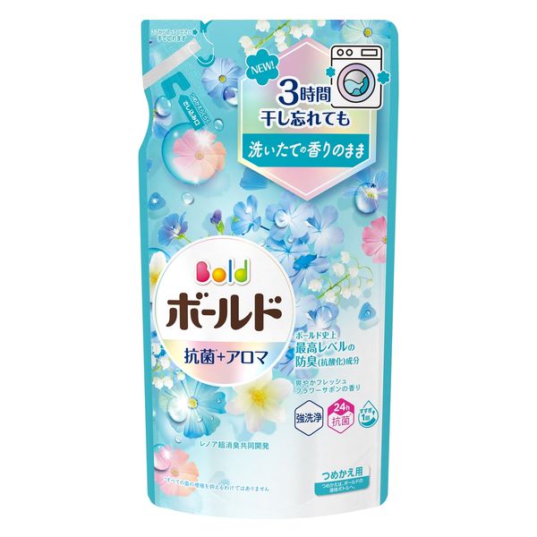 ボールドジェル 爽やかフレッシュフラワーサボンの香り つめかえ用 400g 4987176190482 洗濯 洗剤 除菌 消臭