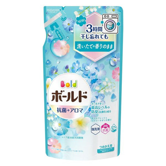 ボールドジェル 爽やかフレッシュフラワーサボンの香り つめかえ用 400g 4987176190482 洗濯 洗剤 除菌 消臭