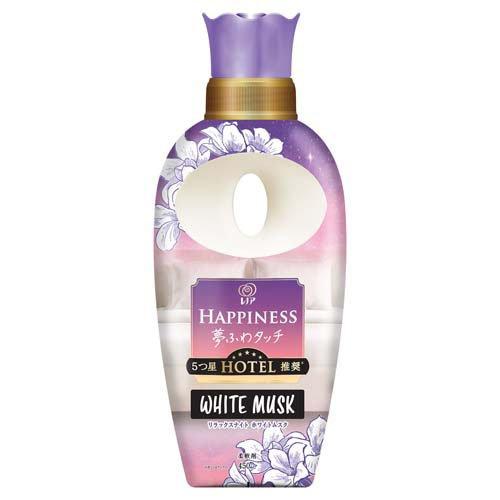 レノア ハピネス 夢ふわタッチ 柔軟剤 リラックスナイト ホワイトムスク 本体(450ml) 4987176196255 洗濯 洗剤 柔軟剤