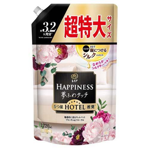 レノアハピネス 夢ふわタッチ 魅惑的に香るヴェルベットブロッサム&フローラル 詰替用 超特大サイズ1220ml 4987176192585 洗濯 洗剤 柔軟剤