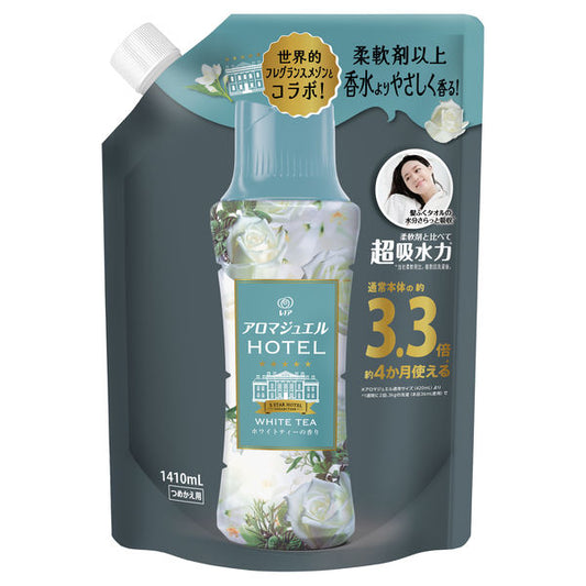 レノア ハピネス アロマジュエル 香り付け専用ビーズ ホワイトティー 詰め替え 超特大(1410mL) 4987176228697洗濯 洗剤 柔軟剤