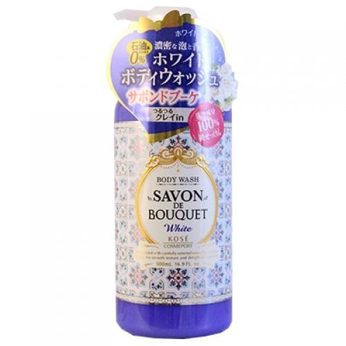 サボンドブーケ ホワイト ボディウォッシュ 500ml 4971710385175 石油系洗浄成分 鉱物油 シリコン 着色料 動物由来原料 不使用