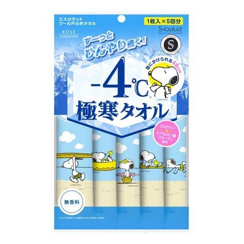 メール便 エスカラット 極寒タオル 5枚 4971710398724 熱中症対策 体感 冷たい