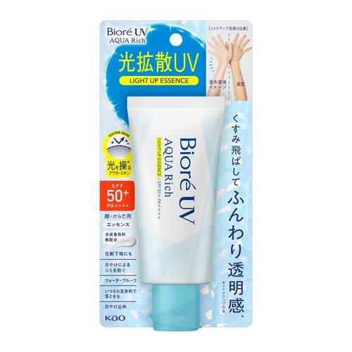 ビオレUVアクアリッチライトアップエッセンス 70g 4901301390820 紫外線 日焼け止め UVカット
