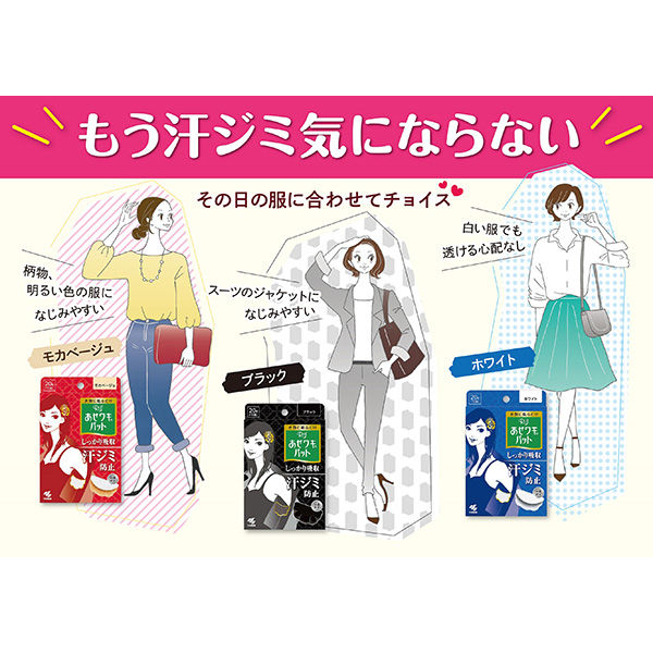 小林製薬 あせワキパット Riff リフ ホワイト お徳用 (20組：40枚入) 4987072026328