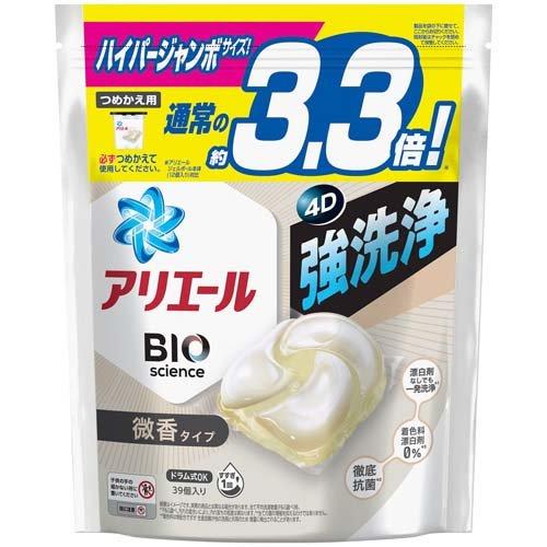 アリエール ジェルボール4D 微香 つめかえ ハイパージャンボサイズ 39個 4987176062369