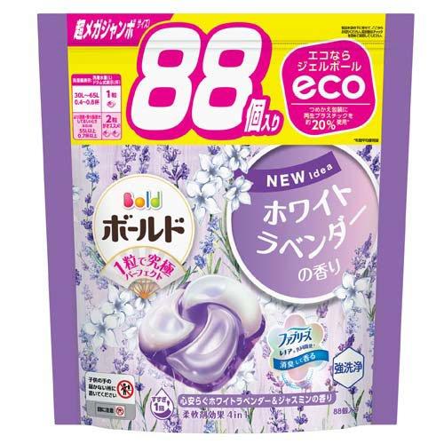 ボールド ジェルボール4D ホワイトラベンダー＆ジャスミン 詰替 超メガジャンボ (88個入) 4987176212535 洗濯洗剤
