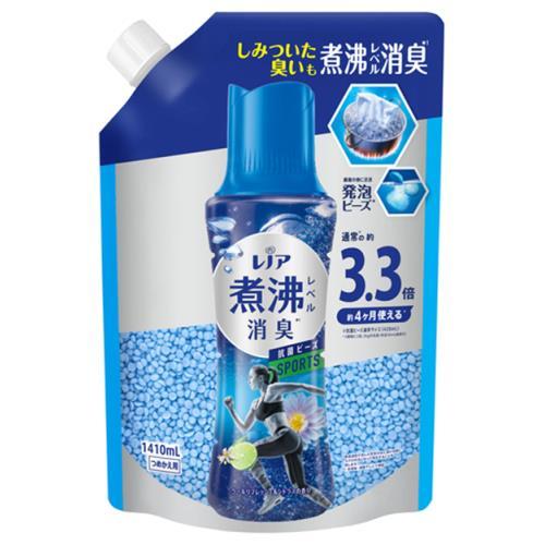 レノア 煮沸レベル消臭 抗菌ビーズ SPORTS クールリフレッシュ＆シトラス 詰替 (1410mL) 4987176243928 洗剤 柔軟剤
