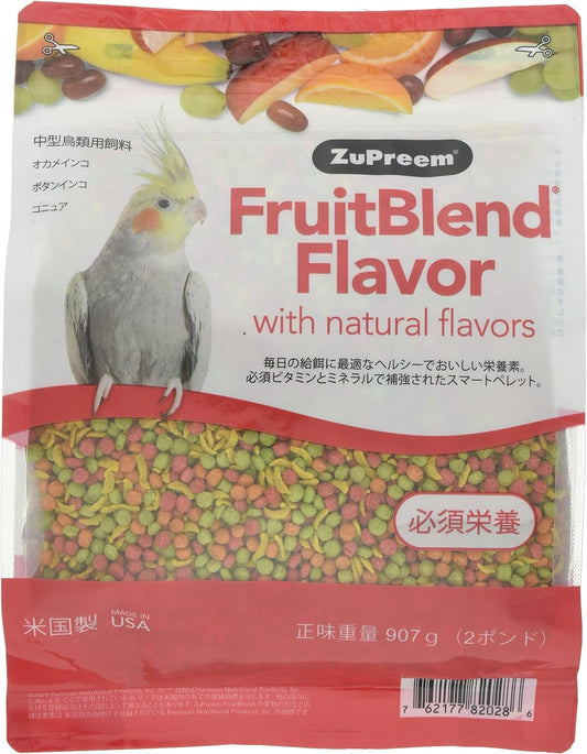 ズプリーム (ZuPreem) フルーツブレンド M オカメインコ 762177820286 (小型インコ・中型インコ・コガネインコ) 907g