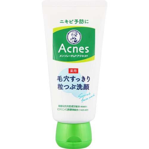 【医薬部外品】ロート製薬 メンソレータム アクネス 薬用 毛穴すっきり粒つぶ洗顔 130g 4987241125081