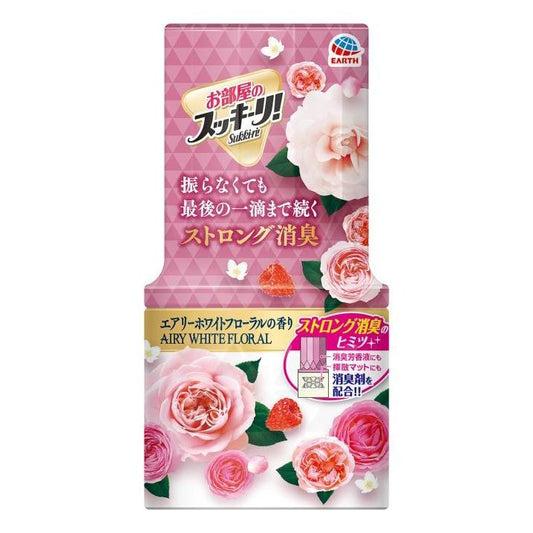 アース製薬 お部屋のスッキーリ!Sukki-ri! エアリーホワイトフローラルの香り 400ml 消臭剤 芳香剤 4901080687715