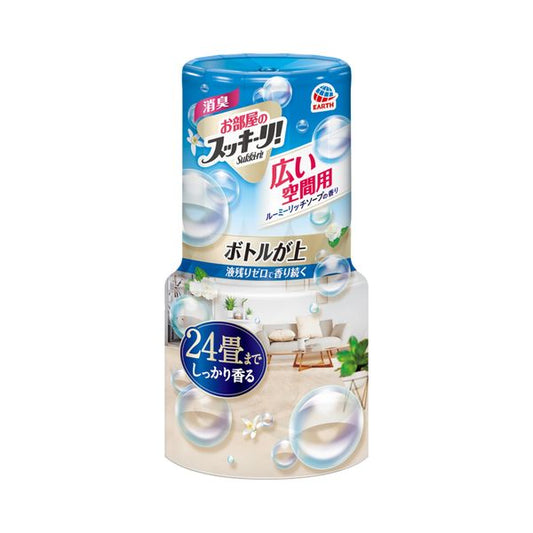 アース製薬 お部屋のスッキーリ! Sukki-ri! 広い空間用 ルーミーリッチソープの香り 4901080698216 消臭剤 芳香剤 置き型