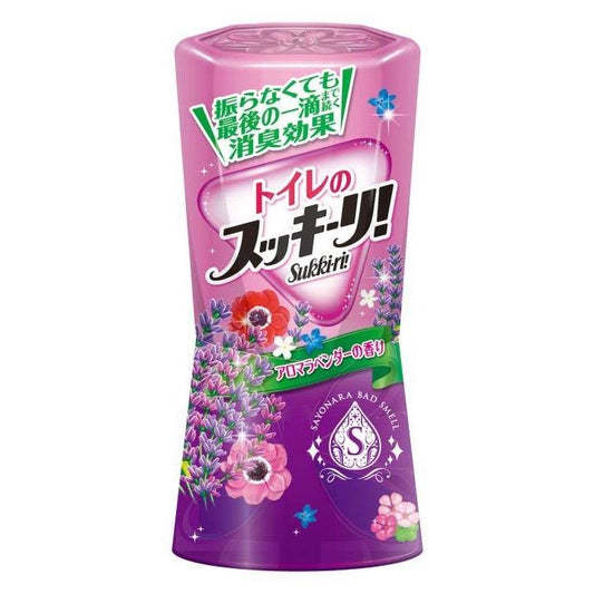 アース製薬 トイレのスッキーリ!Sukki-ri! アロマラベンダーの香り  400ml 4901080647016 消臭芳香剤 トイレ用