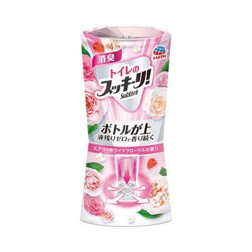 アース製薬 トイレのスッキーリ! Sukki-ri! エアリーホワイトフローラルの香り  400ml 4901080623119 消臭芳香剤 トイレ用