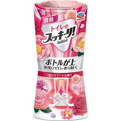 アース製薬 トイレのスッキーリ! Sukki-ri! ピンクブーケの香り  400ml 4901080587510 消臭芳香剤 トイレ用