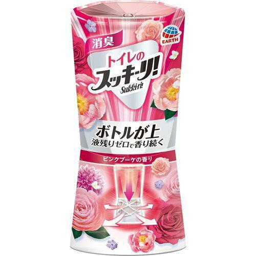 アース製薬 トイレのスッキーリ! Sukki-ri! ピンクブーケの香り  400ml 4901080587510 消臭芳香剤 トイレ用