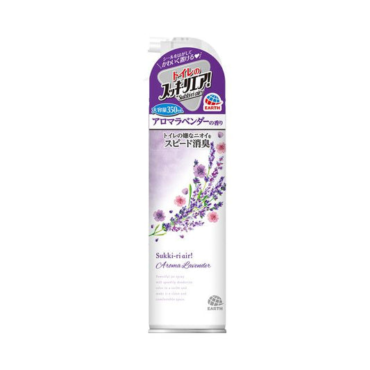 アース製薬 トイレのスッキーリエア! Sukki-ri air! アロマラベンダーの香り 350ml 4901080685315 消臭 芳香剤トイレ用