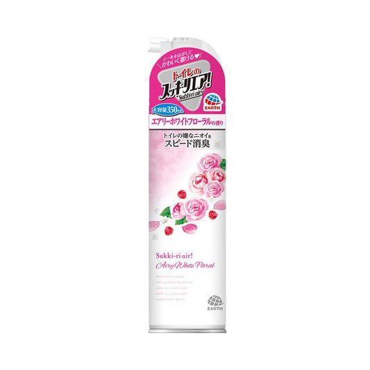 アース製薬 トイレのスッキーリエア! Sukki-ri air! エアリーホワイトフローラルの香り 350ml 4901080685612 消臭 芳香剤トイレ用