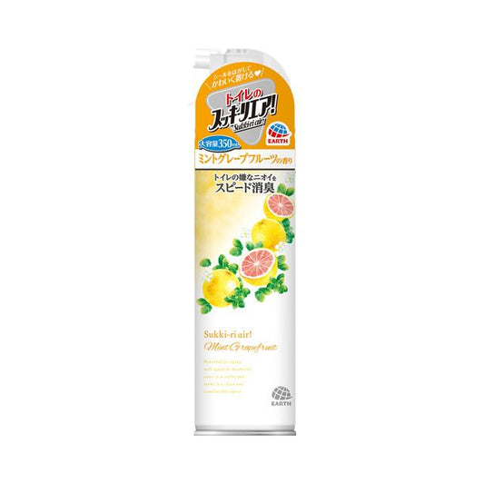 アース製薬 トイレのスッキーリエア! Sukki-ri air! ミントグレープフルーツの香り 350ml 4901080685711 消臭 芳香剤トイレ用