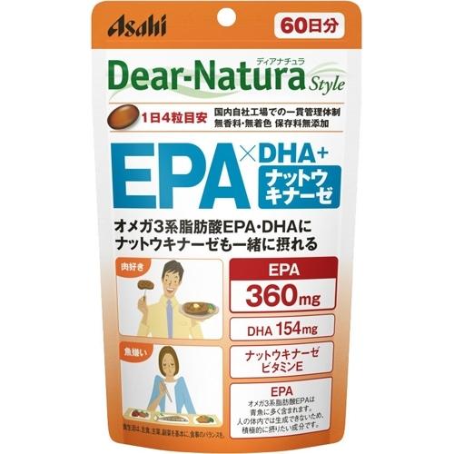 アサヒ ディアナチュラスタイル EPA*DHA+ナットウキナーゼ 60日分(240粒) 4946842638666